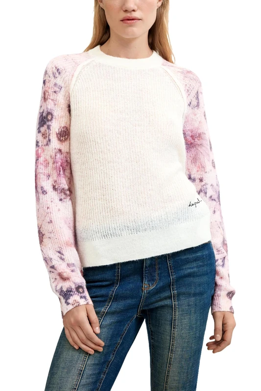 Desigual Jers_fancybotanic Sweatshirt Women, white, XL