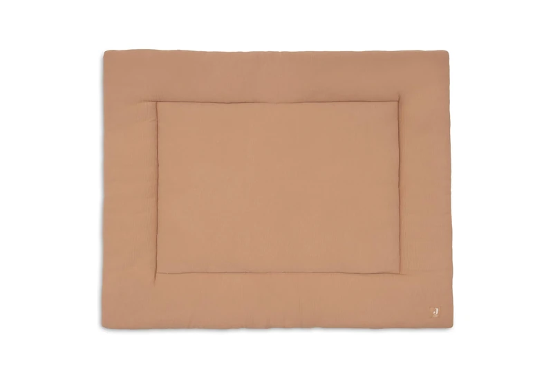Jollein Playpen Mat - Little Waffle - 75x95cm - Light Terra/Sand - Playpen Insert - 95% Cotton 5% Elastane - OEKO-TEX Certified - Soft & Comfortable - Baby Play Mat