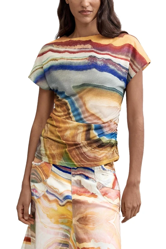 Desigual Women's T-Shirt Multicolor XS