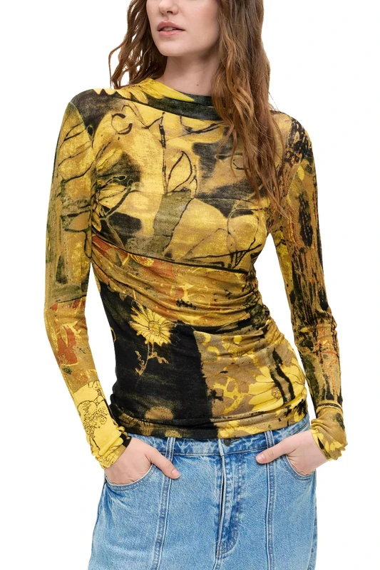 Desigual Jers_whismy Women's Sweatshirt, green, S