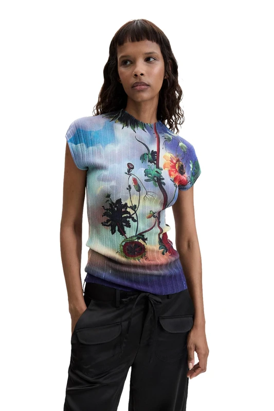 Desigual Women's Blue T-Shirt S