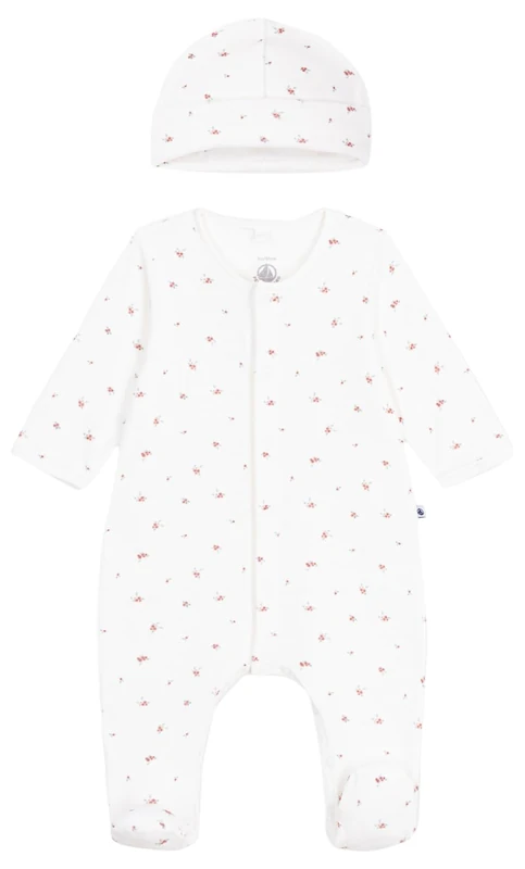 Petit Bateau Newborn Printed Cotton Gift Set, 6 Months, Variant 1