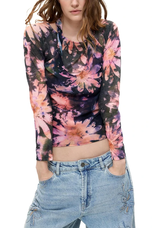 Desigual Women's Blue Blouse M