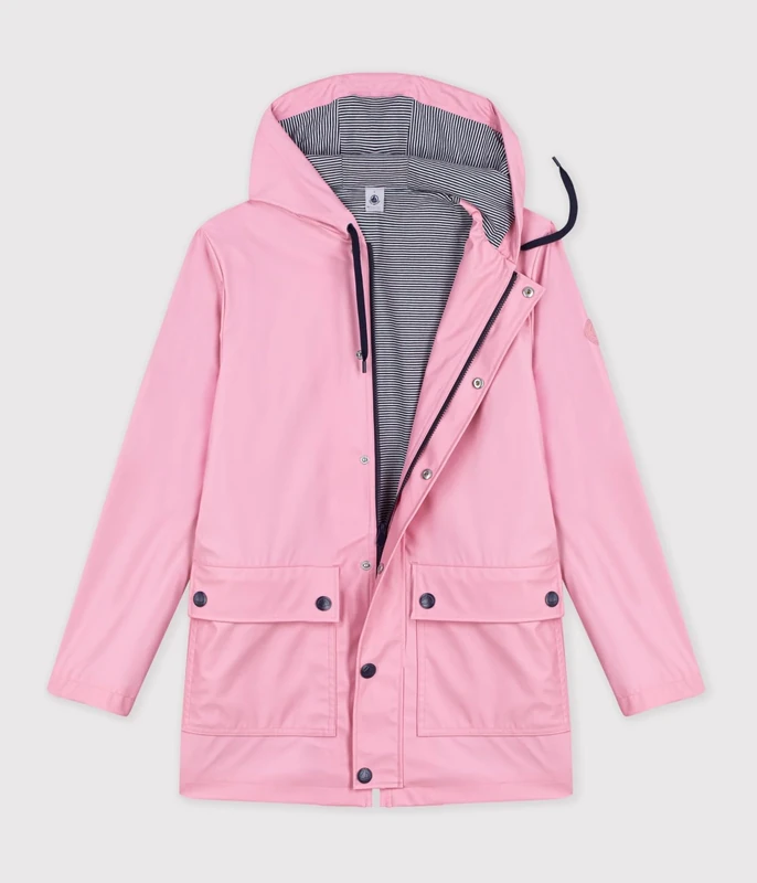 Petit Bateau Women's Iconic Raincoat, L, Charmi