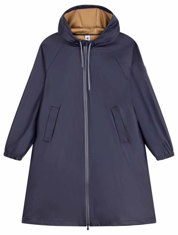 Petit Bateau Long Waxed Woman Two-Tone Xs, Tuxedo