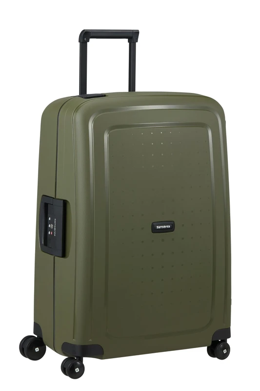 Samsonite S'Cure - Spinner M, Suitcase, M (69 cm), 79 L, Green (Olive)