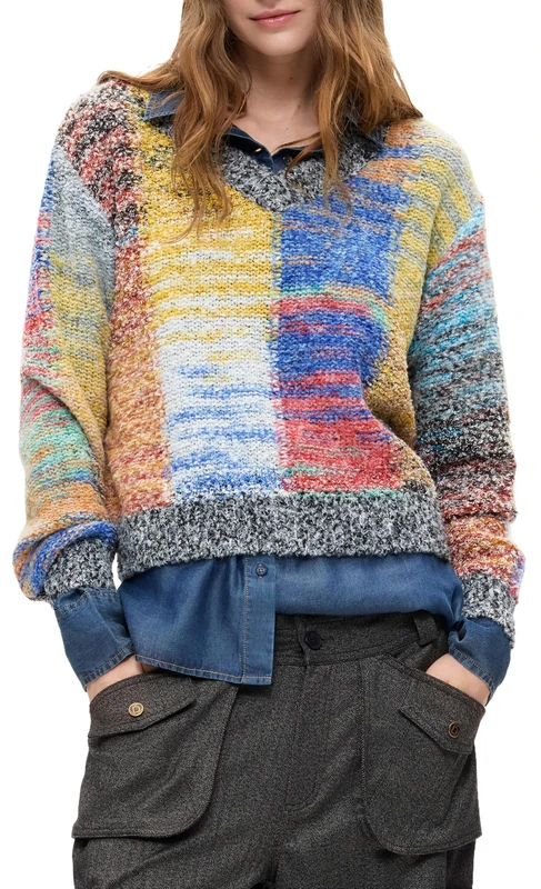 Desigual Jers_earthtexture Sweatshirt Women, red, L