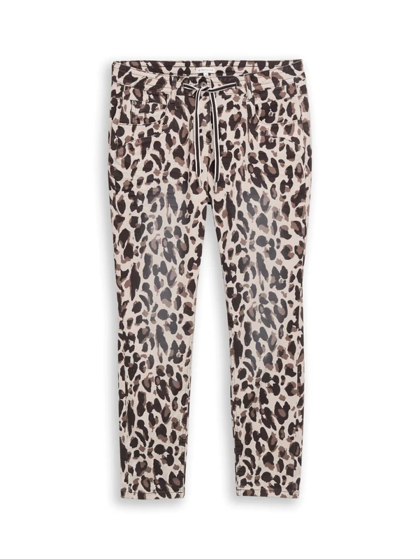 TOM TAILOR Damen Tapered Relaxed Hose mit Kordelzug