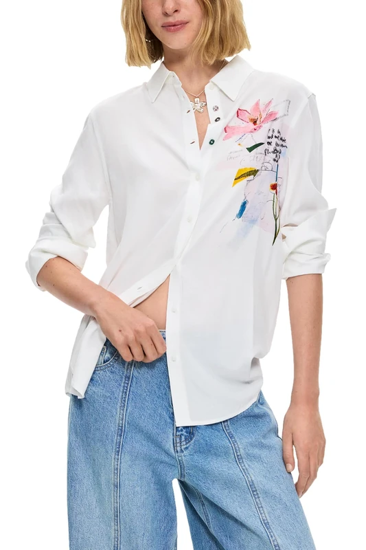 Desigual CAM_tamesis T-Shirt Women, White, XL