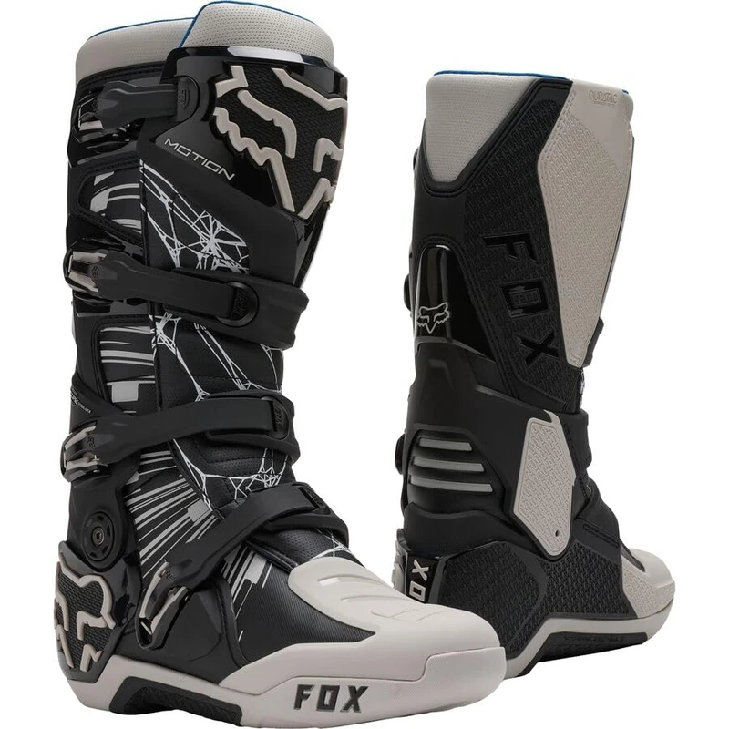 FOX MOTION DIFFUSE SE BLACK GREY MOTORCYCLE SHOES 10