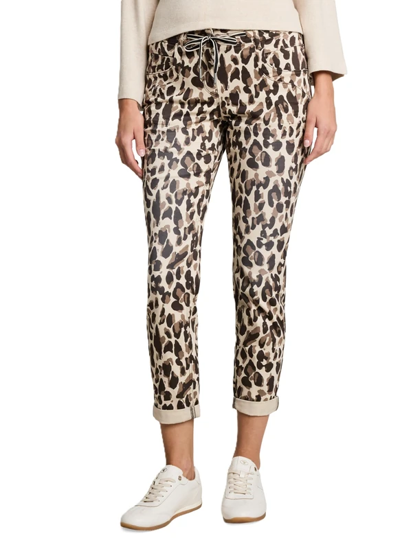 TOM TAILOR Damen Tapered Relaxed Hose mit Kordelzug