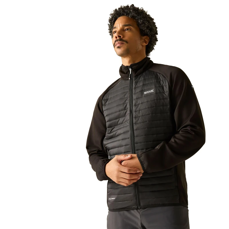 Regatta Mens Clumber Hybrid Quilted Jacket Water Repellent Insulated Walking Coat - Image 1