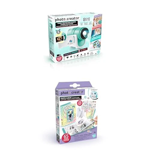 Canal Toys - Photo Creator Pack - 3-in-1 Projector Video Camera with Instant Print Album - Capture, Project, Personalize and Decorate Memories - Perfect Creative Gift for Kids Aged 8+