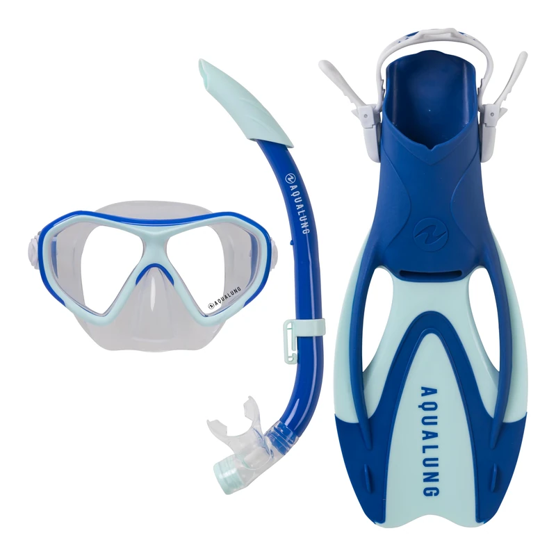 Aqualung Urchin Jr 2.0 Children's Mask, Snorkel and Fin Set Comfortable and Adjustable Ideal for Snorkeling and Water Discovery