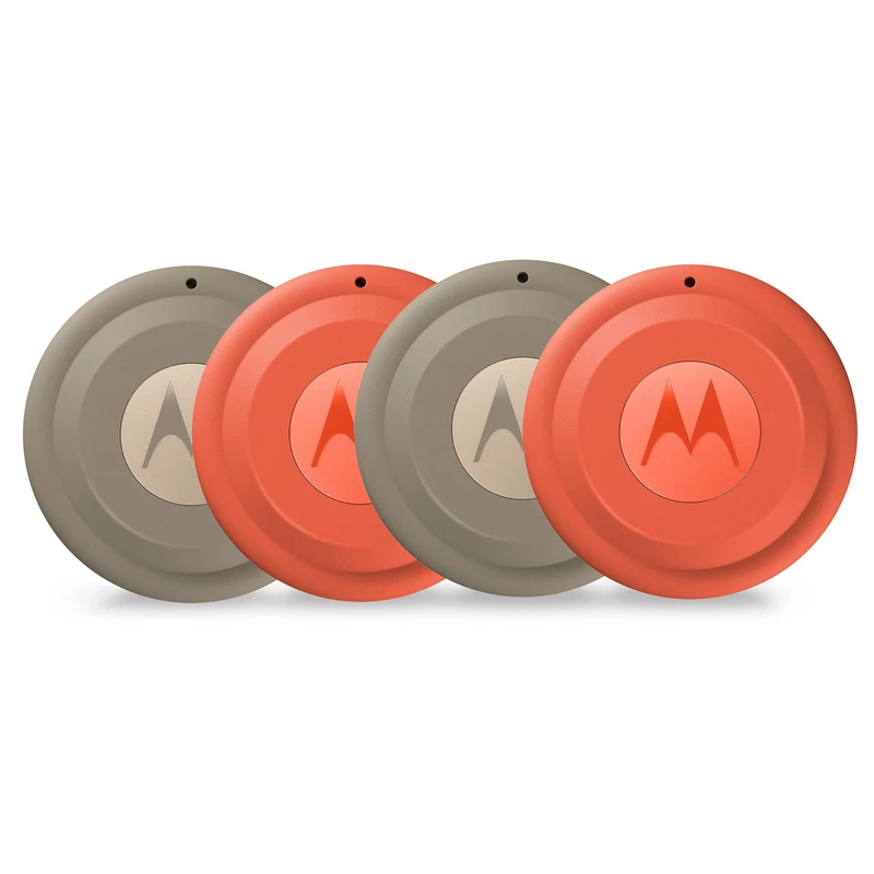 Motorola Moto Tag 2 (4-Pack), Android Tracker, Bluetooth Channel Sounding + UWB, IP68 Protection, Long Battery Life, Pantone Arabesque & Laurel Oak