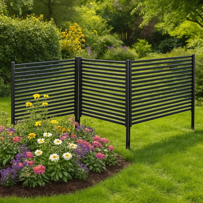 GarveeHome Set of 2 Garden Room Dividers, 120 x 180 cm, Trellis Garden Fence, Sturdy Metal Trellis for Garden and Balcony, Versatile as Plant Grid, Privacy Screen and Balcony Privacy Screen - Image 1
