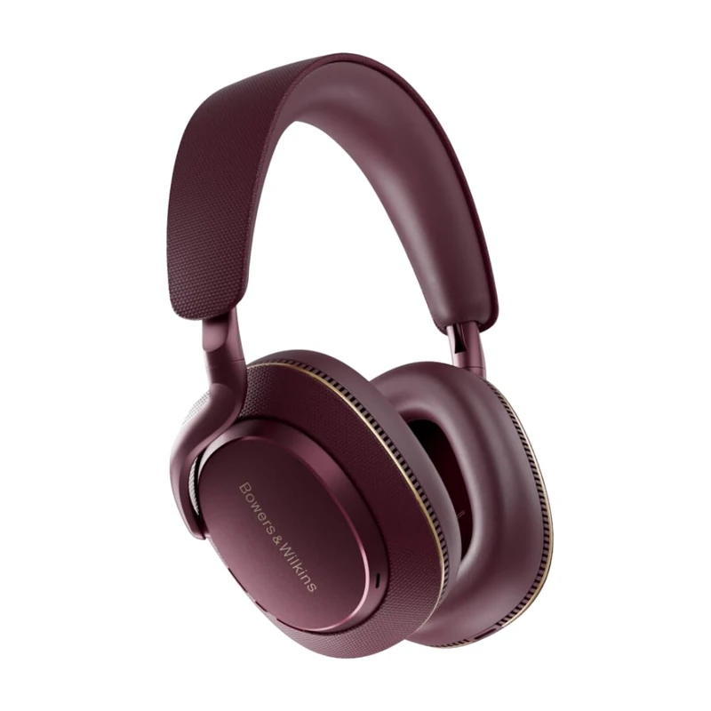 Bowers & Wilkins Px7 S3 Wireless Over-Ear Headphones, Advanced Noise Cancelling, 24-bit DSP, aptX Lossless, 30 Hours Playback, 8 Microphones, Quick Charge - Vintage Maroon