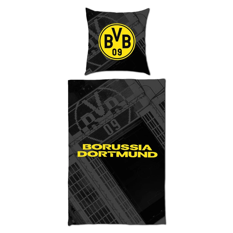 Dortmund BVB Flannelette Bed Linen Stadium 135 x 200 cm