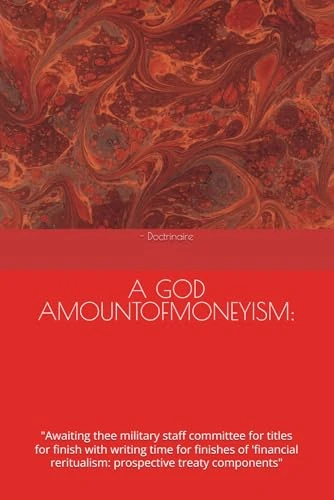 A GOD AMOUNTOFMONEYISM:: "Awaiting thee military staff committee for titles for finish with writing time for finishes of 'financial reritualism: prospective treaty components" - Image 1