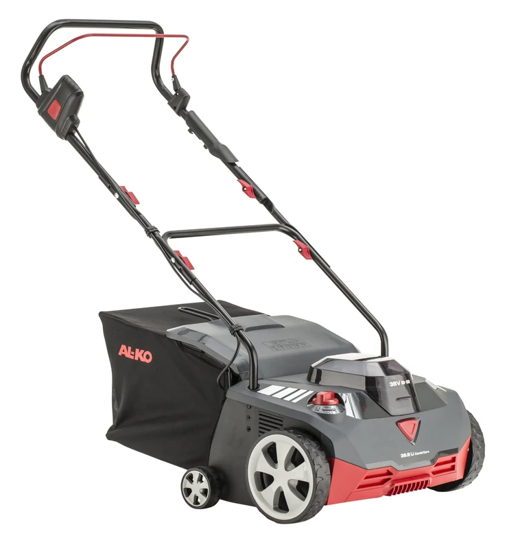AL-KO Battery Scarifier 38.6 Li Combi Care, 38 cm Working Width, Central Height Adjustment, 14 Steel Blades, for Lawns up to 400 m², Battery and Charger Not Included