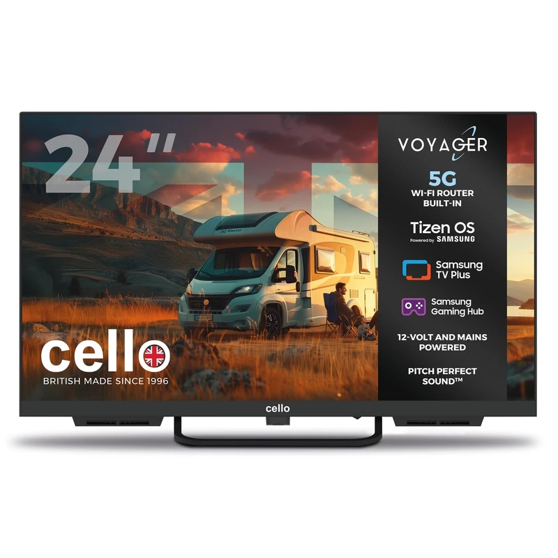 Cello Voyager C24TZR-VOY 24 inch 12V Smart TV with 5G Wi-Fi