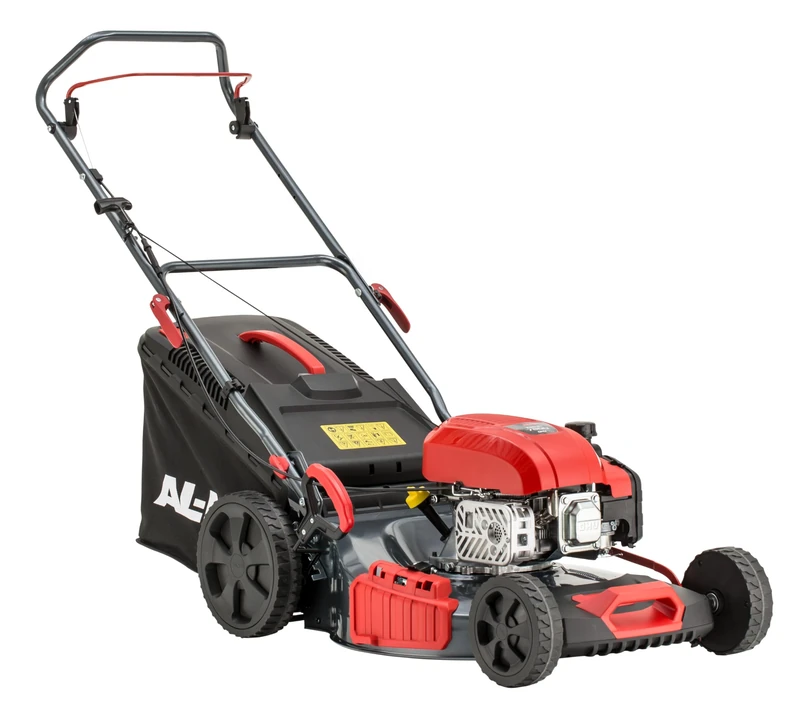 AL-KO Easy 4.66 P-D Petrol Lawnmower, 46 cm Cutting Width, 1.9 kW Engine Power, Central Cutting Height Adjustment, 4INONE Function, Sheet Steel Housing, for Lawns up to 1200 m²