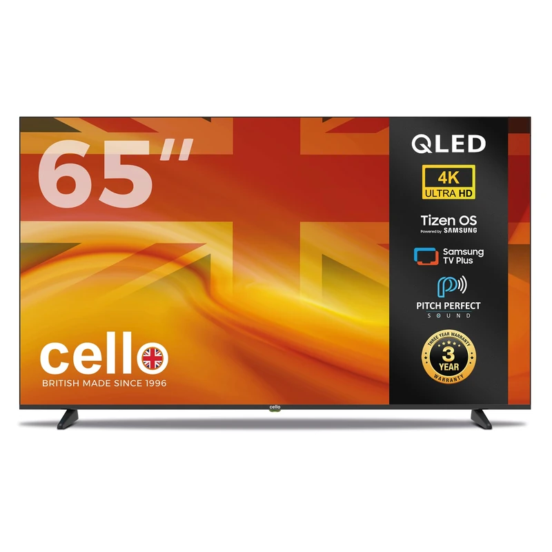 Cello CQ6525TZ 65-inch QLED 4K Smart Tizen OS TV