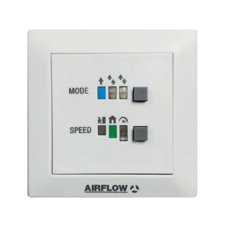 Airflow Unohab Ventilation Controller, Heat Recovery & Cross Ventilation Control Panel, USB Programmable, LED Status Display, Controls Up to 8 Unohab Units