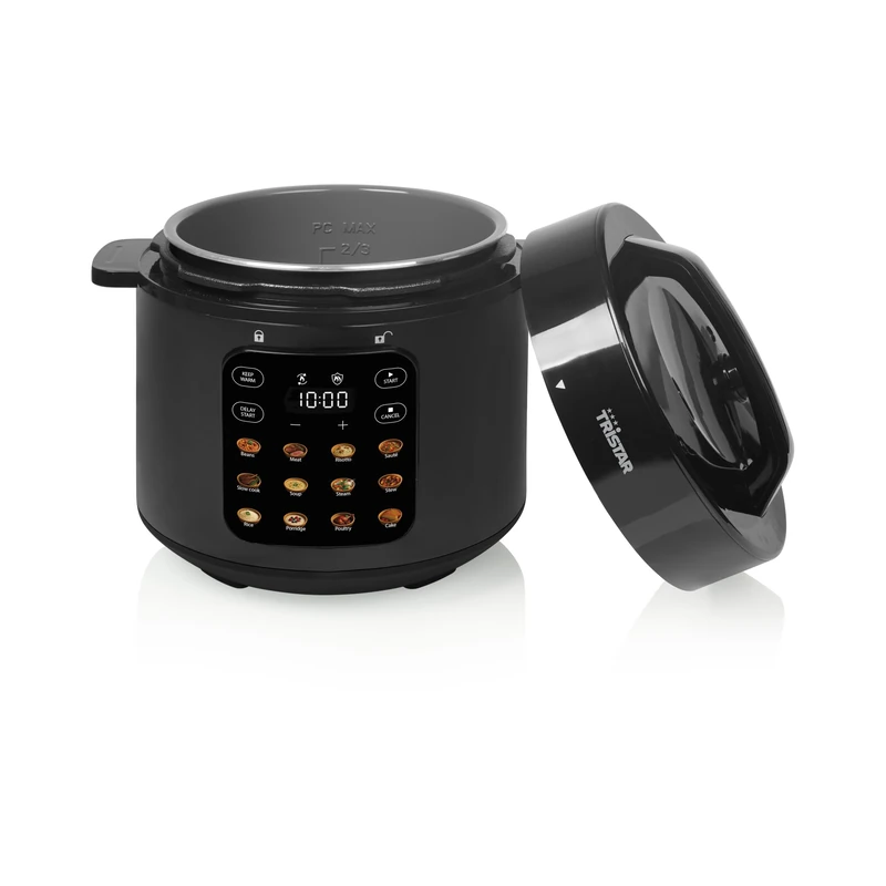 Tristar Electric Pressure Cooker, Capacity 6 l, Power 1000 W, Integrated Safety Functions, Removable Inner Pan, Easy to Clean, RK-6160 - Image 1