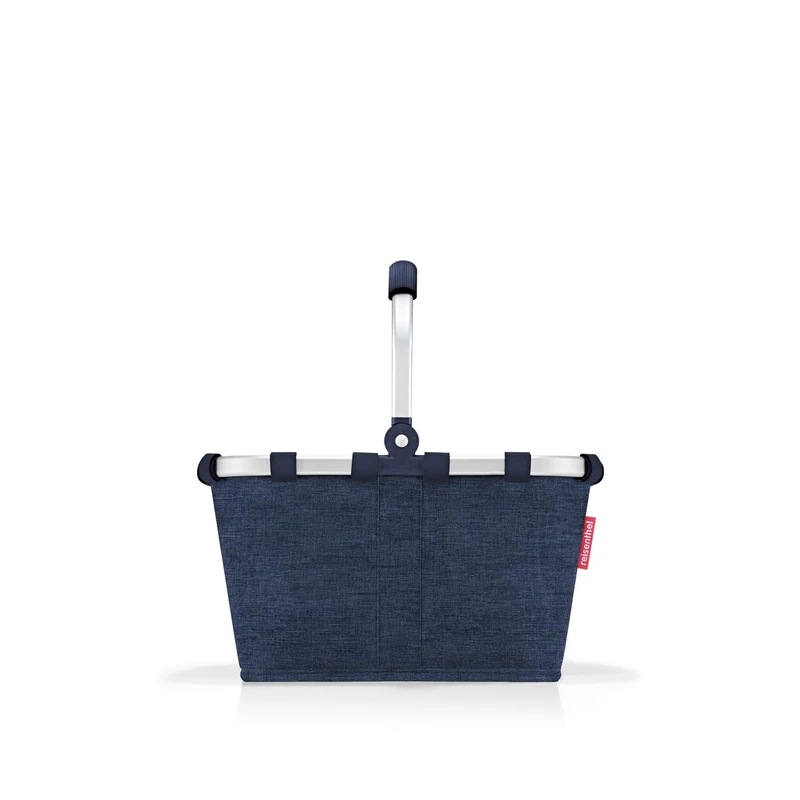 reisenthel carrybag XS Twist Navy - Sturdy Shopping Basket with Practical Inner Pocket - Elegant and Water-Repellent Design - Image 1