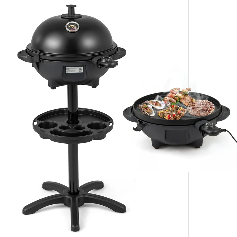 GiantexUK 2-in-1 Electric BBQ Grill, Portable Barbecue Grill Table Grill