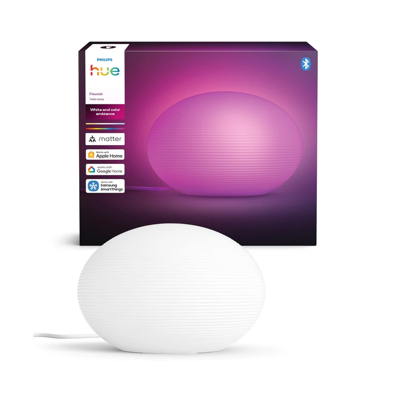 Philips Hue Flourish Table Lamp - Tunable White and Color Light