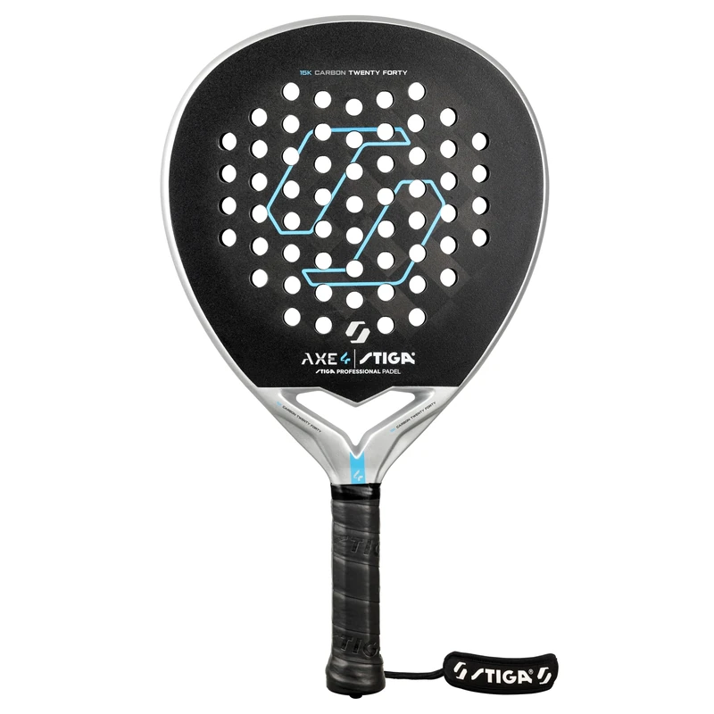 STIGA AXE 4 Hybrid Padel Racket – Stiff, fast racket in a hybrid form. Exclusive 15K carbon fibre and TeXtreme®, optimized for advanced players