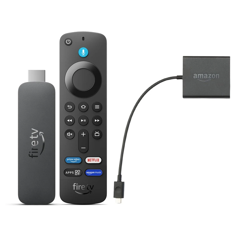 Amazon Fire TV Stick 4K with Ethernet Adapter - 4K Ultra HD