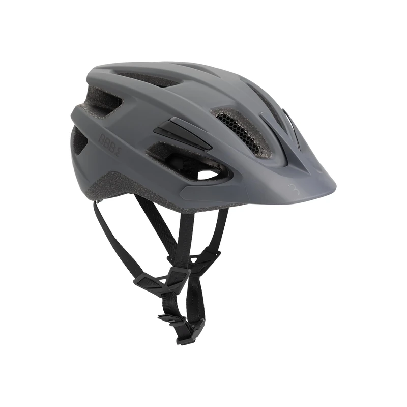 BBB Cycling Helmet Bike Adult MTB And Road Bike Lightweight Helmet Adult Bike Helmet With Detachable Visor Kite 3.0 Fidlock BHE-30 Matt Dark Grey L (58-61cm)