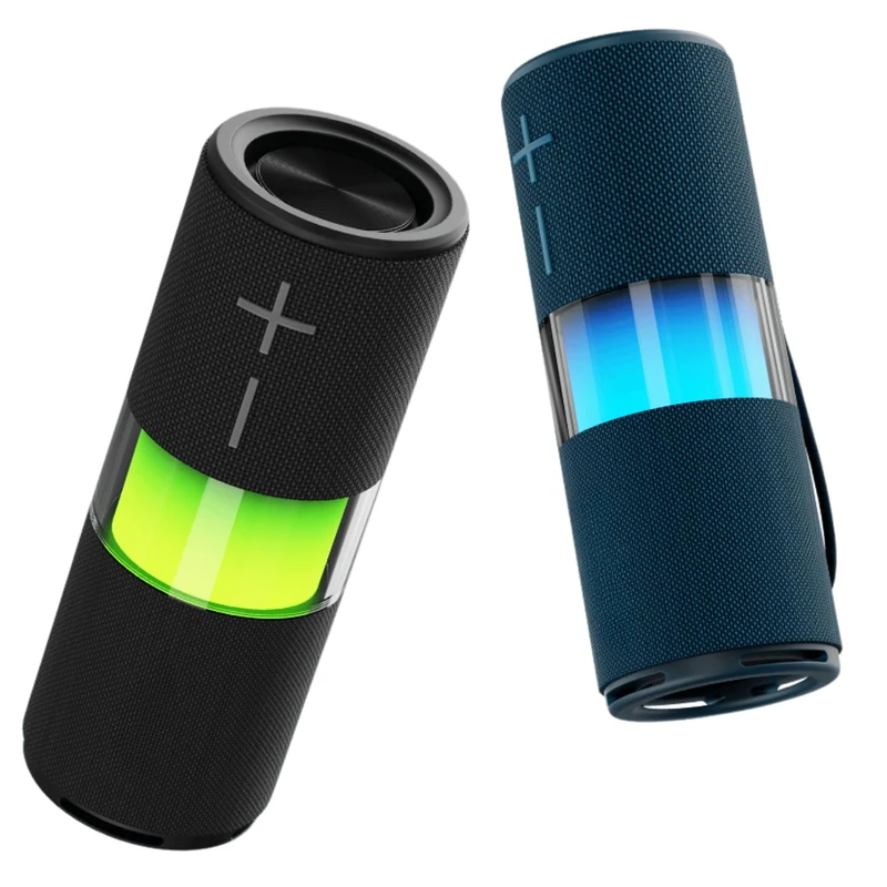 BLAUPUNKT BLP6146/26 Portable Bluetooth Speaker, 20W, Black, IPX5 Waterproof, TWS, RGB, Handsfree, USB-C, 204 x 76 mm