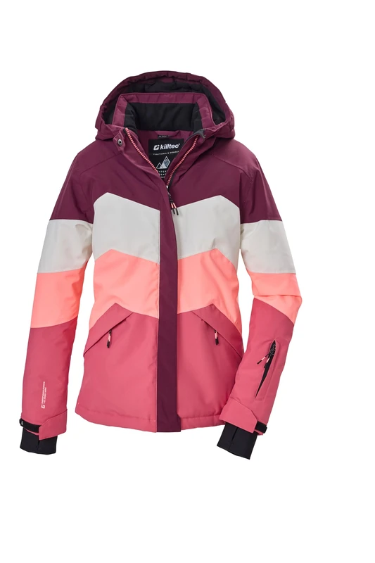 Killtec Girls' Ksw 188 Grls Ski Jacket/Functional Jacket Waterproof with Hood and Snow Guard