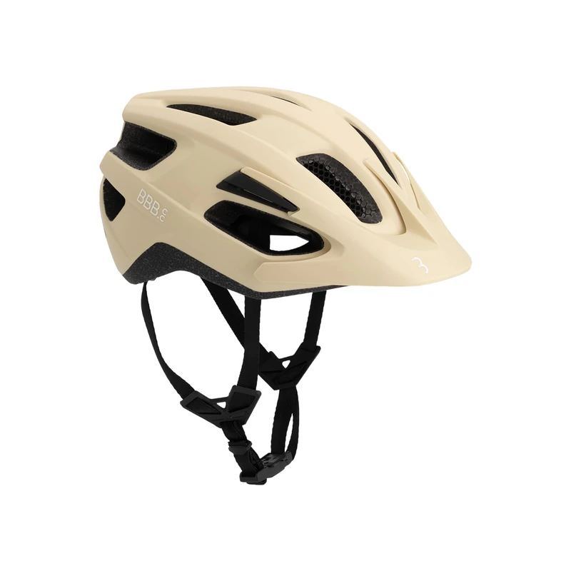 BBB Cycling Helmet Bike Adult MTB And Road Bike Lightweight Helmet Adult Bike Helmet With Detachable Visor Kite 3.0 Fidlock BHE-30 Matt Sand M (55-58cm)