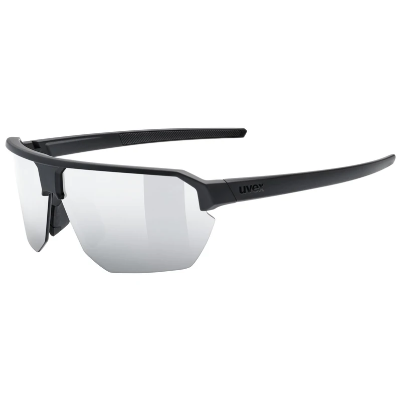 Uvex vective – versatile, robust sports sunglasses with filter category 3 and 100% UVA, UVB and UVC protection for adults – black matte/mirror silver – one size - Image 1