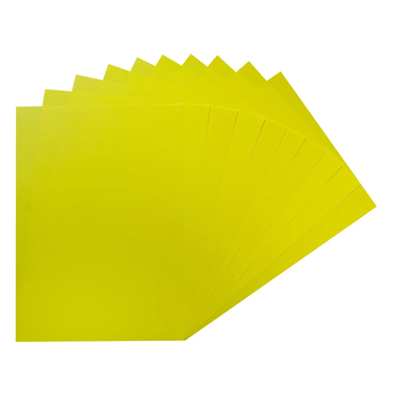 30 x Pack of 100 A4 Fluorescent Yellow Coloured Paper 75gsm Sheets