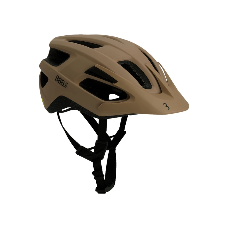 BBB Cycling Helmet Bike Adult MTB And Road Bike Lightweight MIPS Helmet Adult Bike Helmet With Detachable Visor Dune MIPS 3.0 Fidlock BHE-23 Matt Caramel M (55-58cm)