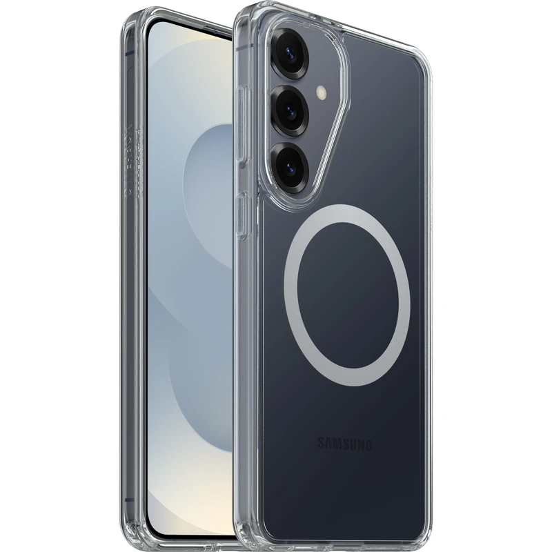 OtterBox Symmetry Series Clear Case with Magnets for Samsung Galaxy S26+, Shockproof, Drop proof, Protective Thin Case, 3x Tested to Military Standard, Clear, Non-Retail Packaging