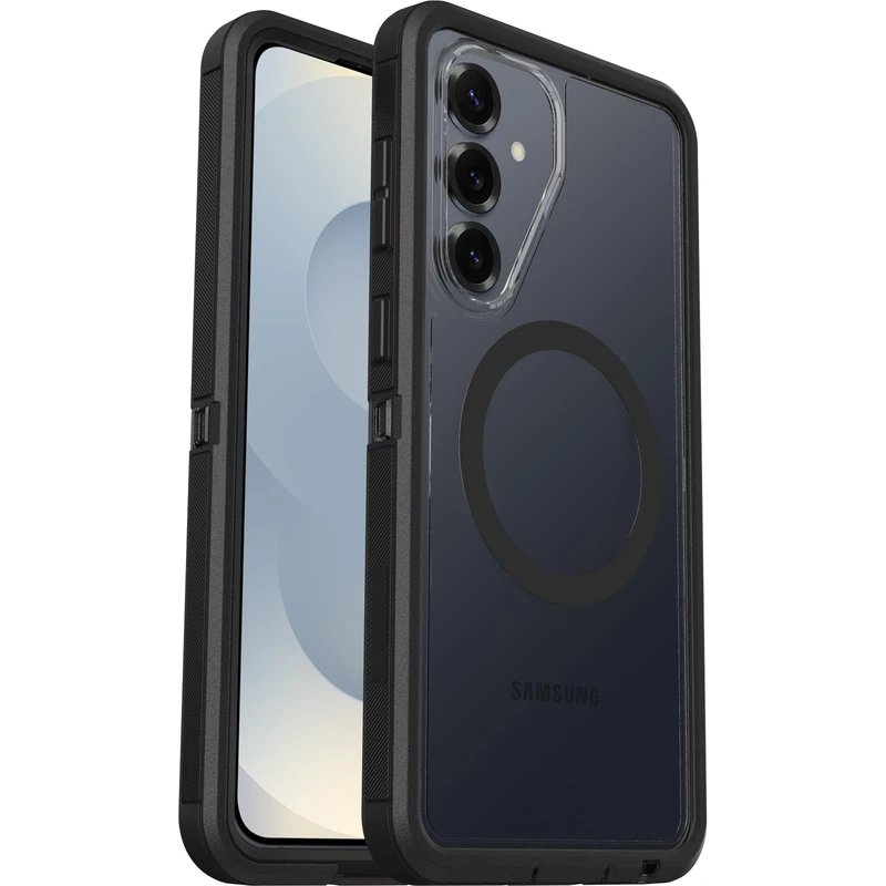 OtterBox Defender Series Pro XT Case with Magnets for Samsung Galaxy S26+, Shockproof, Drop proof, Ultra-Rugged, Protective Case, 7x Tested to Military Standard, Clear/Black, Non-Retail Packaging