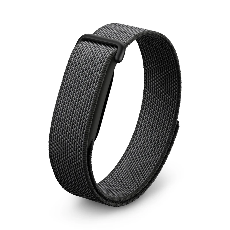 Google Fitbit Air - Screenless Activity Tracker with Fitness, Heart Rate, and Sleep Tracking - Personalized AI-Powered Coaching - Up to 7 Days’ Battery Life - Works with iOS and Android - Obsidian