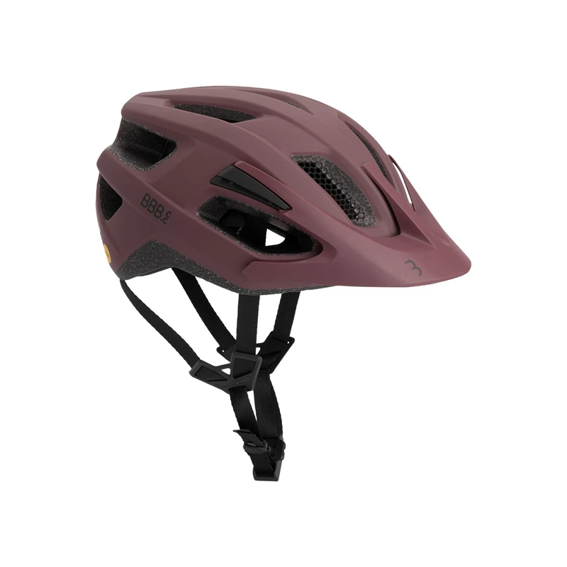BBB Cycling Helmet Bike Adult MTB And Road Bike Lightweight MIPS Helmet Adult Bike Helmet With Detachable Visor Dune MIPS 3.0 Fidlock BHE-23 Matt Dark Red L (58-61cm)