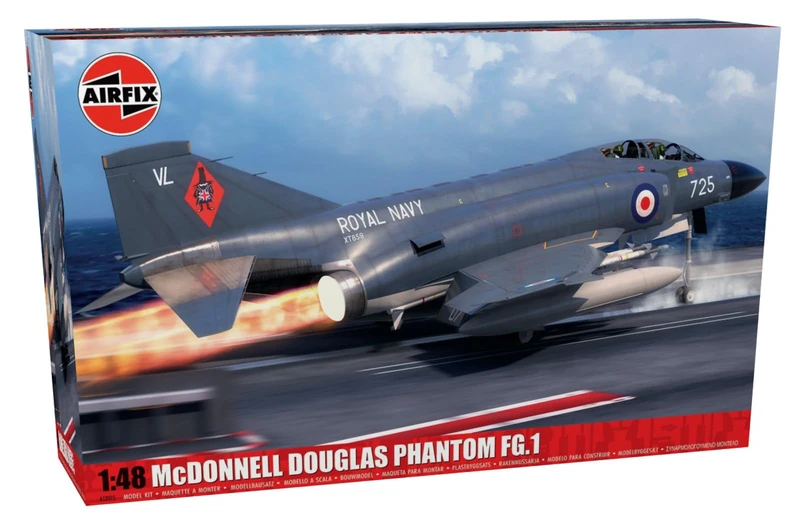 Airfix A12015 1:48 Scale Aircraft Model Kit - McDonnell Douglas Phantom FG.1