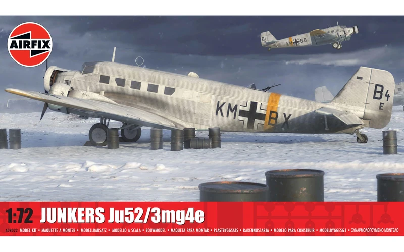 Airfix A08022 Junkers Ju52/3mg4e,Classic Kit - Aircraft, for ages 8+