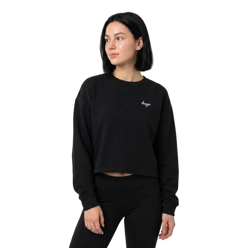 Hugo Women's Damaswee_b 10283345 01 Sweatshirt, Black 001, S