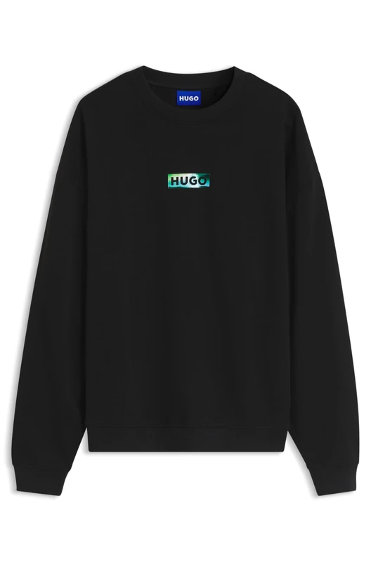 Hugo Men's Norocrew 10273008 01 Sweatshirt, Black 001, L