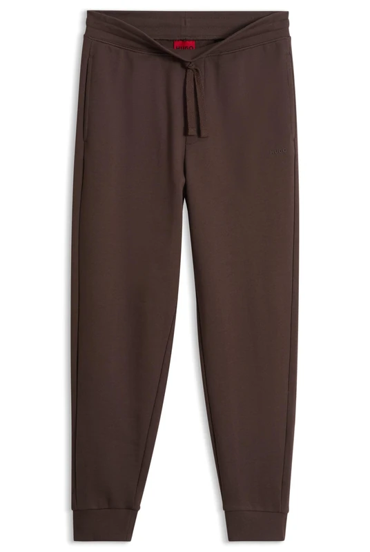 HUGO Casual-Hose Aus Baumwolle Mit Elastischen Bündchen Brown